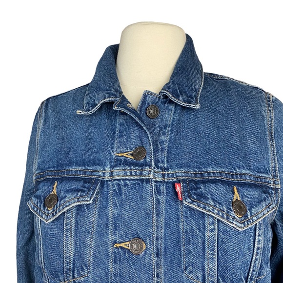 Levi’s Premium Original Trucker Jacket Women’s NEW Medium Waterless - Picture 2 of 7